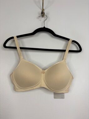 New Amoena Mastectomy Bra Womens 34A Beige Mara Post Surgical Padded Wireless